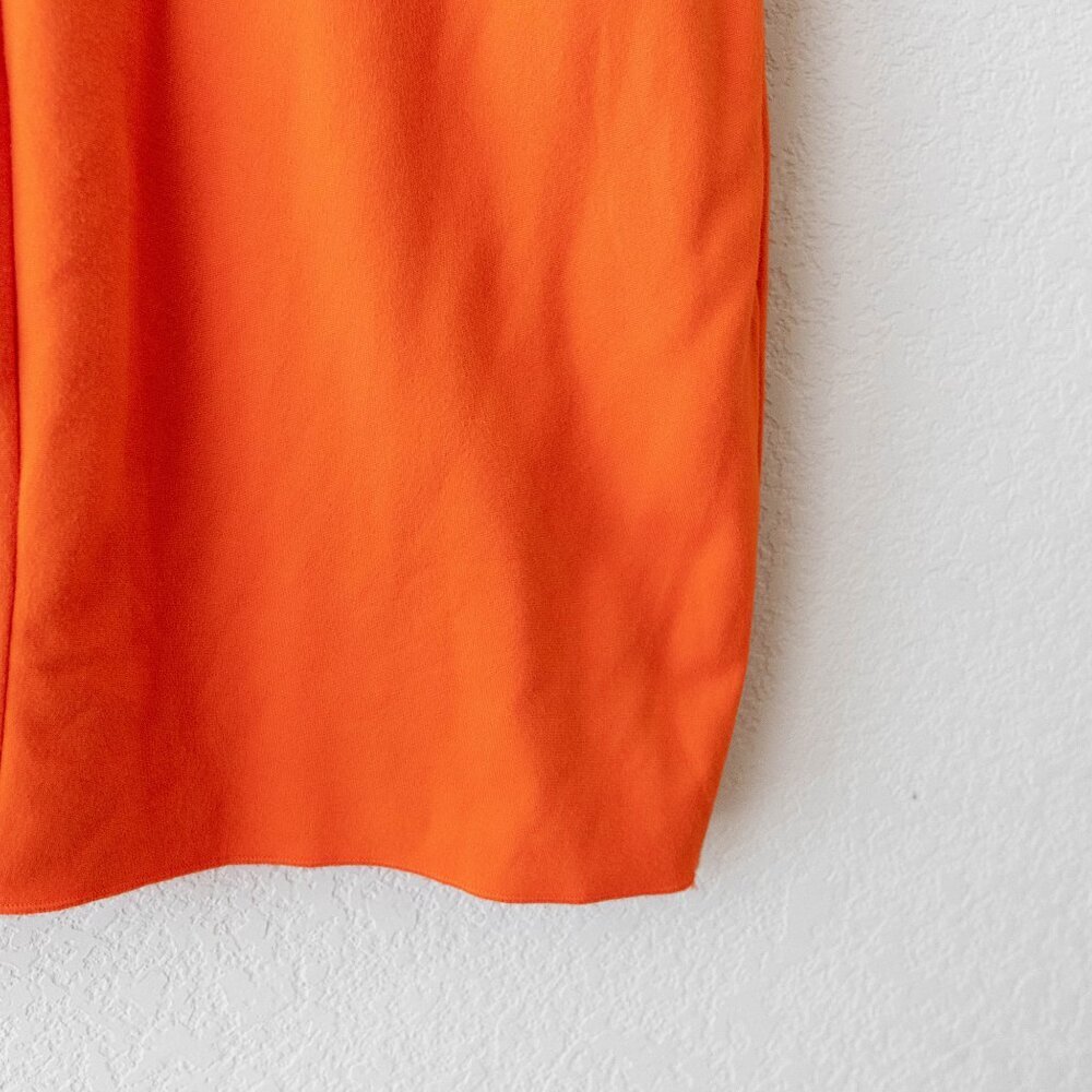 Gianni Bini Orange Textured Shoulder Dress | Size Large - Picture 8 of 10